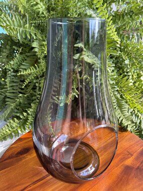 Holmegaard Smoke Glass DWL Lantern – Danish Modern Candle Holder